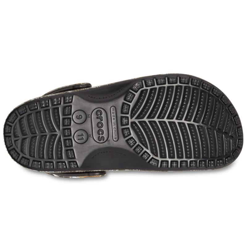 Crocs X Pleasures Limited Edition Collaboration Classic Clog Sports Slippers Unisex 'Skeleton Edge Camo'