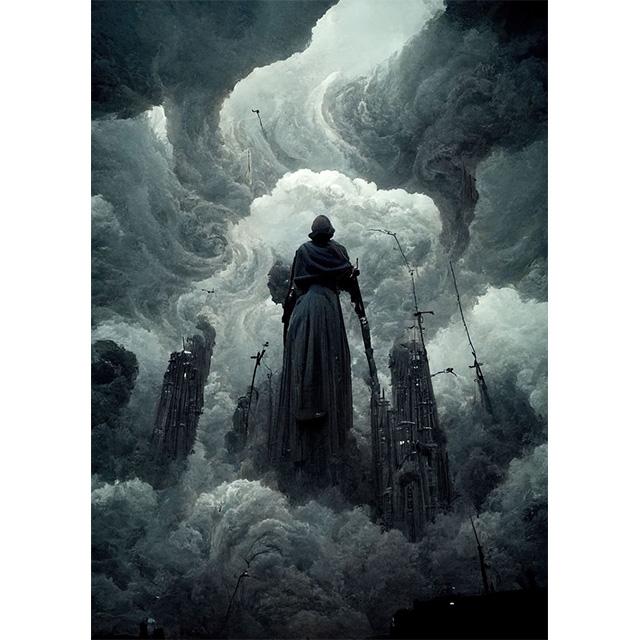 Abstract Outer World Storm Traveler Prints Poster Canva Painting Modern Wall Art Picture For Living Room Bedroom Home Decoration