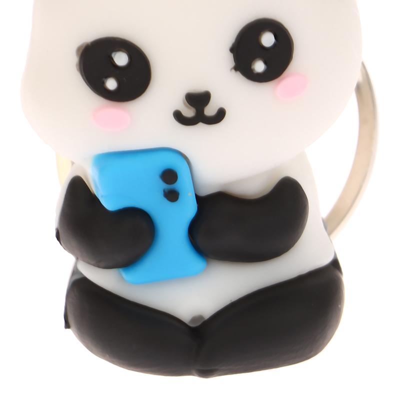 Милый мультяшный брелок для ключей в виде панды, подвеска для автомобиля, сумка, брелки для женщин, ювелирные изделия, подарок, милый брелок для ключей в виде панды, аксессуары