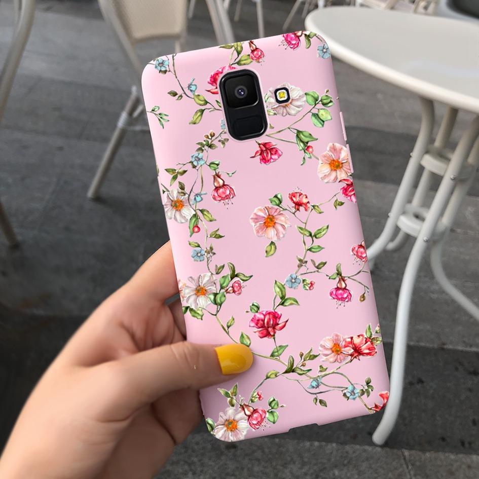 Для Samsung Galaxy A6 2018 Чехол SM-A600F Милый Подсолнух Астронавт Чехол для Телефона Для Samsung A6 Plus 2018 A6Plus A6+ SM-A605F Coque
