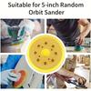 1 шт. 125 мм 5 дюймов шлифовальная подушка 8 отверстий опорная шлифовальная дисковая подушка крючок петля шлифовальные подушки для электрической орбитальной шлифовальной машины полировка