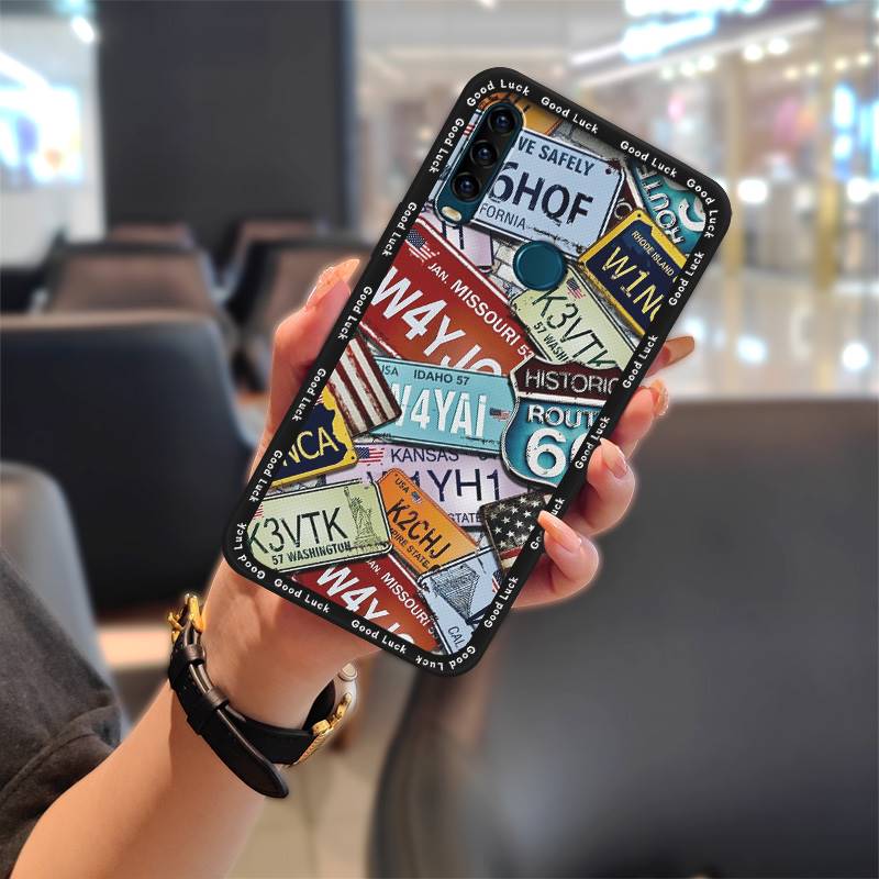 Мягкий чехол, милый чехол для телефона Alcatel 1SE 2020/5030D, мультяшный чехол, задняя крышка, ударопрочный, прочный, из ТПУ, защита от пыли