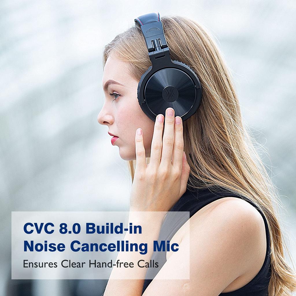 OneOdio Wireless До 110 часов Bluetooth Deep Совместимость с наушниками Pro C, Воспроизведение, Накладные наушники, Встроенный микрофон, Складная конструкция,