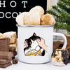 Завтрак Оригинальная кружка для кофе Милые кружки с принтом кота Эмалированные кружки Смешная кружка Пивные Рождественские чашки Кружка для чая Посуда для напитков Дорожная Холодная
