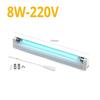 6W 8W LED T5 Tube Bulb UV Ultraviolet Lamp UVC Ozone Quartz Lamp Germicidal Light Sterilization Disinfection Deodor Kill Mites EU Plug