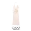Fashion Style 2024 Summer New Women's Clothing Elegant Pendant Sling Hanging Collar Long Dress 8342363