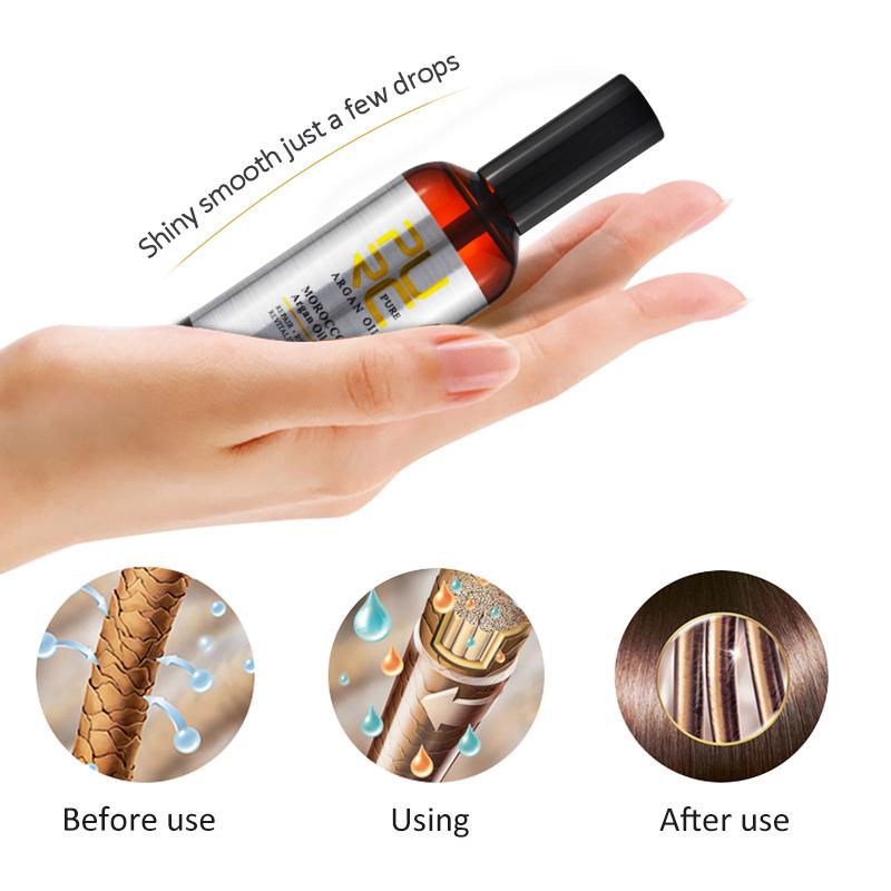 PURC Марокканское аргановое масло для ухода за волосами, увлажняющий крем для восстановления поврежденных волос, 100 мл