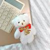 12cm Cute Blush Teddy Bear Plush Toys Cartoon Rabbit Bunny Animal Plush Stuffed Dolls Keychain Pendant Girl Small Gift Wholesale