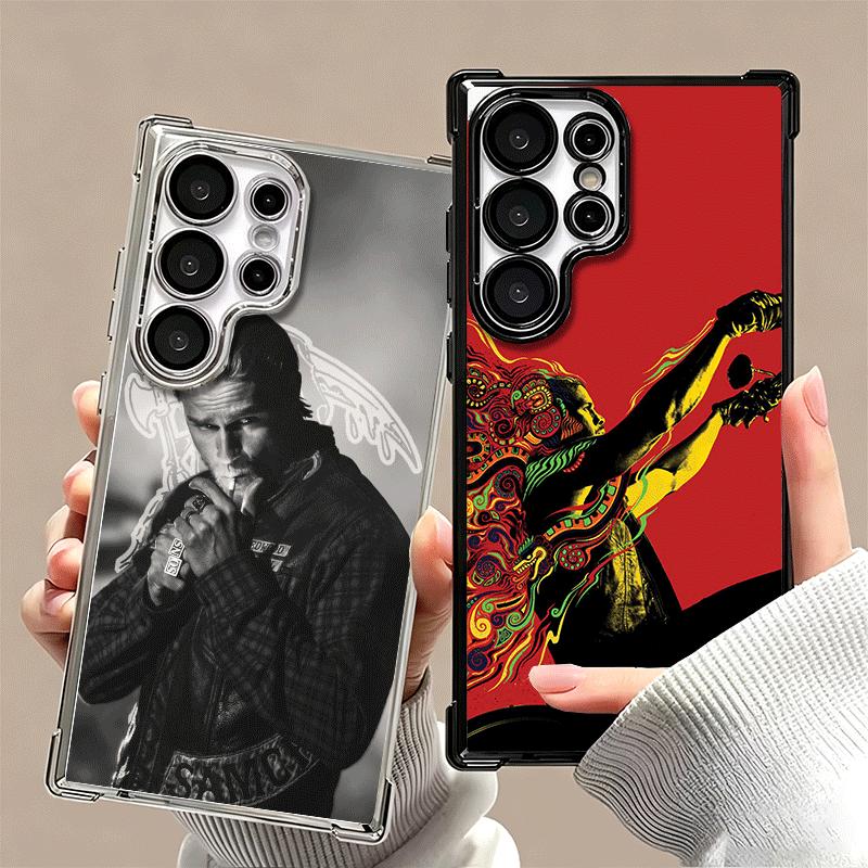 Sons Of Anarchy Soft Phone Case For Samsung Galaxy S26 Ultra S25 Edge S24 FE S23 Plus S22 S21 + S20 Plating Anti-Fall Fundas