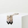 Daks Beige Petit Silk Scarf Chain Print Dcsc6e821i2