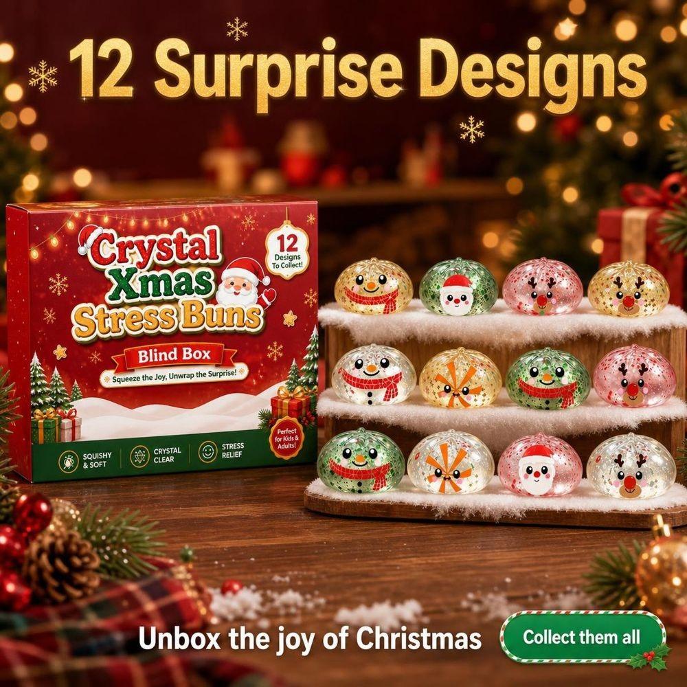 Squishy Christmas Dumpling Advent Calendar Slow Rising 12-Day Countdown Calendar for Kids&Adults