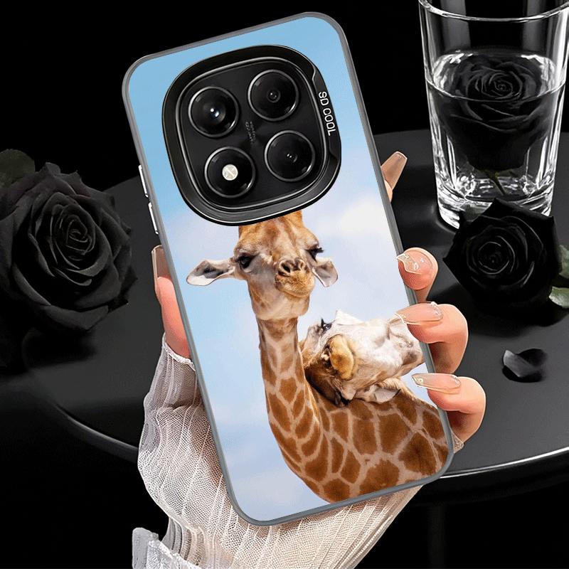 Ударопрочный чехол для телефона с рисунком жирафа для Xiaomi Redmi Note 15 14 13 12 Pro Plus 11 11S 11T 5G, защитный чехол от падения