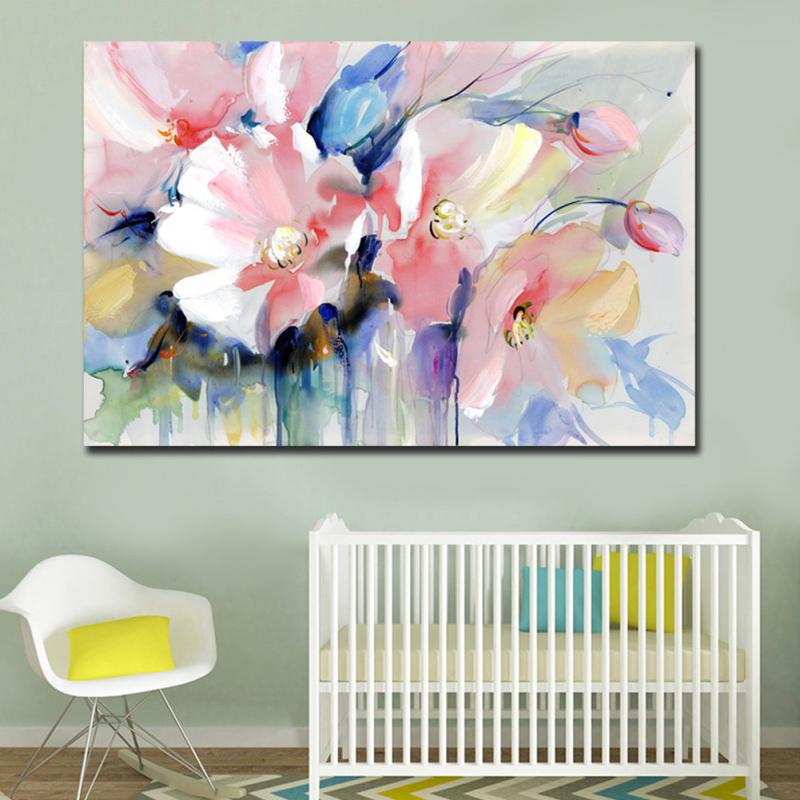 Картина на холсте абстрактная цветочная мандала для украшения дома гостиной без рамки