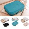 With  Zipper Jewellery Box Solid Color Jewelry Organizer New Storage Case  Travel