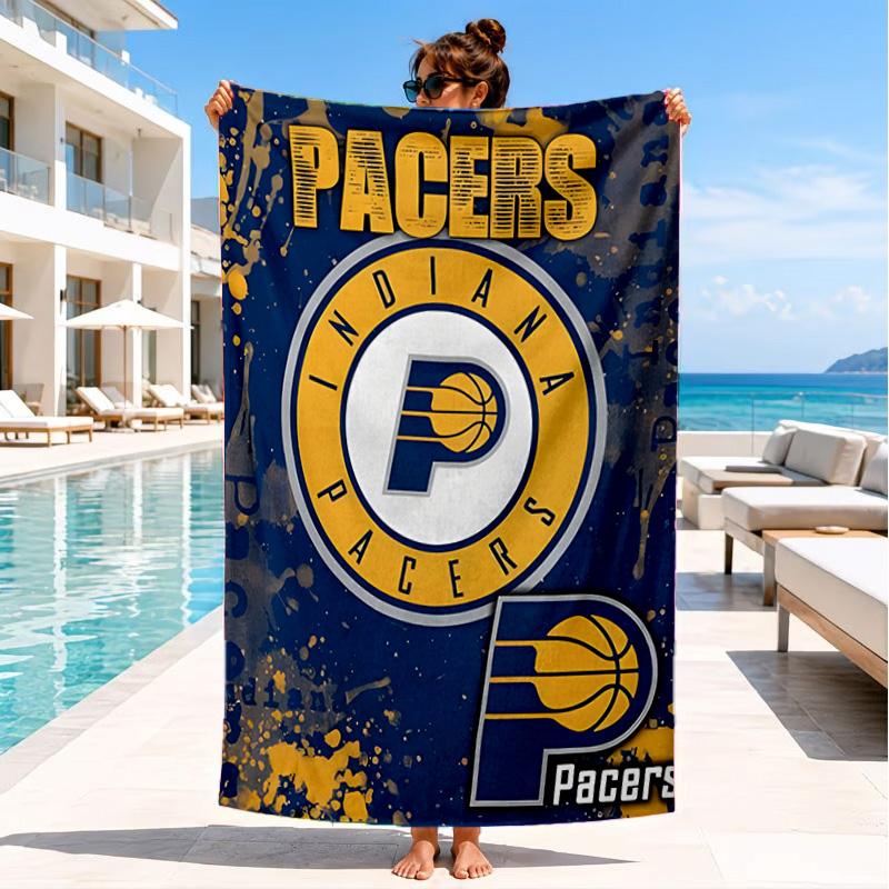 Pacers Basketball Team Beach Towel, Microfiber Beach Towel, Perfect For Pool, Beach, Travel, Home Decor Beach Party Fan gifts