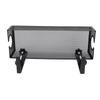 Under Desk Cable Management Tray Carbon Steel Side Round Hole Trapezoidal Desk Cord Organizer for Study Office Black