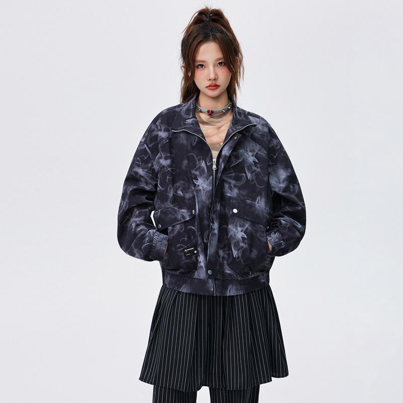 Новая куртка большого размера, мужская, с лацканами, с персонализированным принтом, куртка в стиле гочо