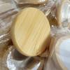 Bamboo and Wood Makeup Mirror Small Gift for Parties and Weddings, Wooden Round Mirror