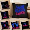Горячая T-TV Девушка-MT Кому Действительно Не Все Равно Наволочка с Принтом Наволочка Гостиная Диван Подушка Чехол Декор Комнаты Спальни