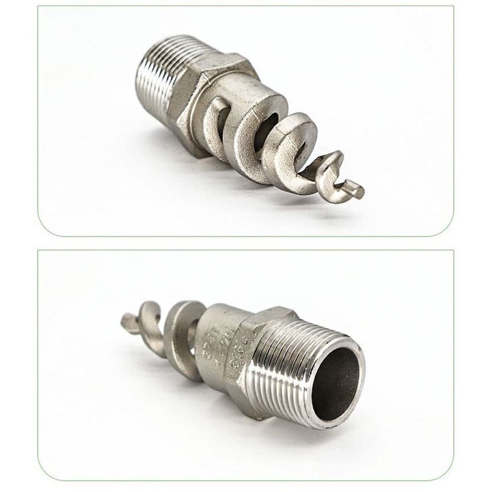 316L Stainless Steel Spiral Nozzle Silver Atomization Nozzle Agricultural Spray
