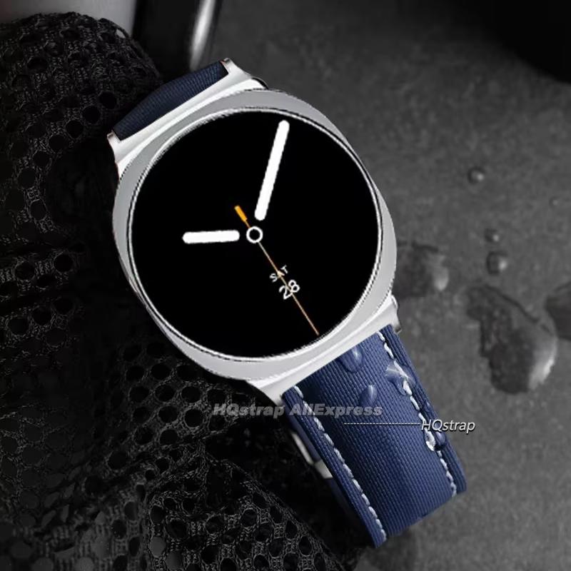 FKM Rubber Watch Strap for Samsung Galaxy Watch Ultra 47mm Bracelet for Galaxy Watch 7 47mm No Gap Wrist Band for Women Men Band