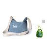 New Lee Fabric+Artificial Leather Crossbody Bags Large Women's Light Denim Blue LE240072M-521