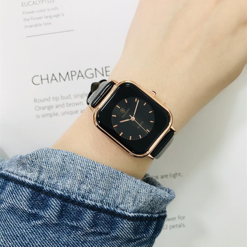 Часы женские прямоугольные маленькие квадратные часы желейный дизайн спортивный модный ремень водонепроницаемые женские студенческие часы