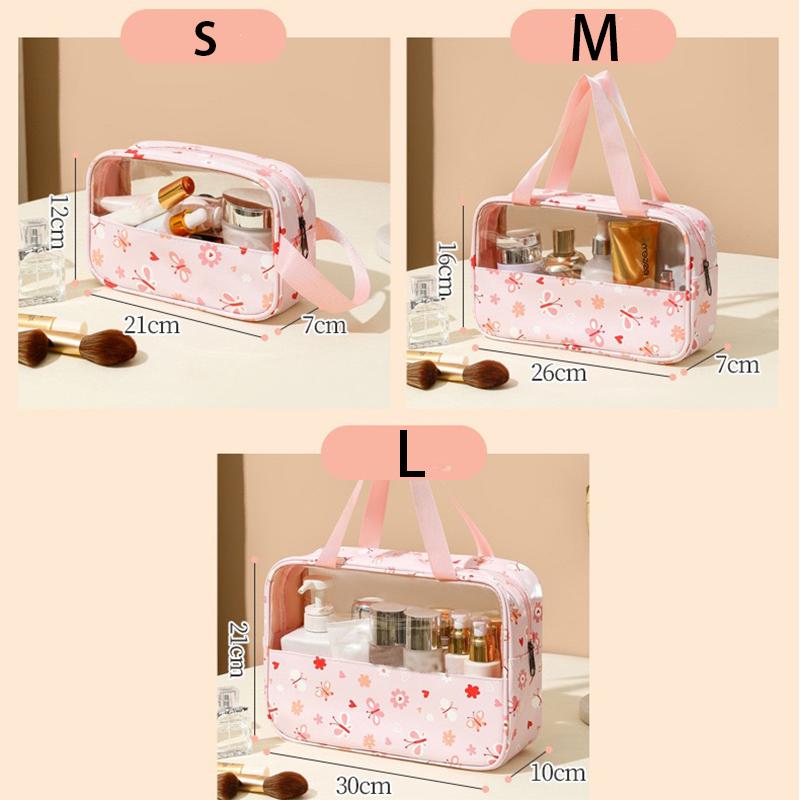 Bag Macaron Transparent Makeup Printed Bag Portable Storage Bag Bath Bag