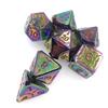 7Pcs Digital Number Multi-faceted For Kid/Adult Toys/Games Zinc Alloy Dice