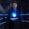 Decorative Fireball for Cosplay Floating Prop, LED Glowing Flame Halloween Handheld Prop Cosplay, Photography Battery Powered Stage Light Party Magic