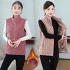 Vest Women's Short Lamb Fleece Autumn and Winter Thickened Warm All-match Coat