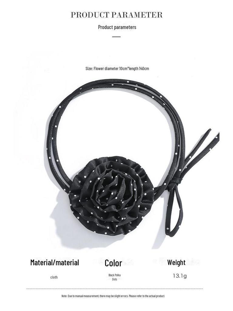 Kenjie 2024 шифоновое ожерелье-чокер с бантом в горошек для женщин