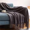 Knitted Throw Blanket with Tassels Bubble Textured Lightweight Throws for Couch Cover Home Decor