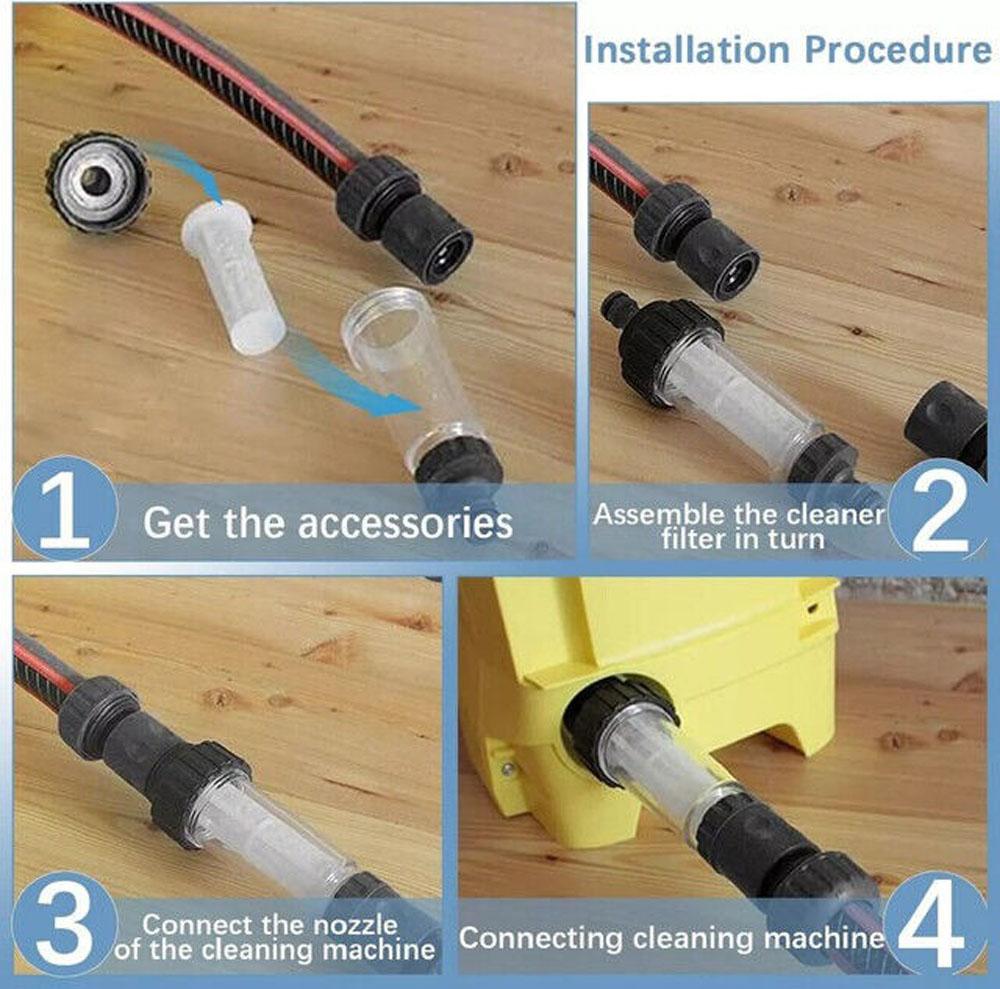 Фильтр для впуска садового шланга Встроенная мойка высокого давления для мойки стиральной машины Осадок~