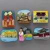Fridge Magnets South Korean Tourist Souvenir Magnetic Refrigerator Girl Bahamas Beach Boy Indian Taj Mahal Home Decoration Gift