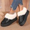 Platform Ankle Boots for Glitter Bling Snow Boots Women Warm Fluffy Thick Sole Short Boots Winter New Soft Plush Woman Shoes