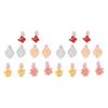 20pcs Pet Hair Clip Flower Shape Resin Lovely Sweet Cute Pet Grooming Hairpin for Small and Medium Pets