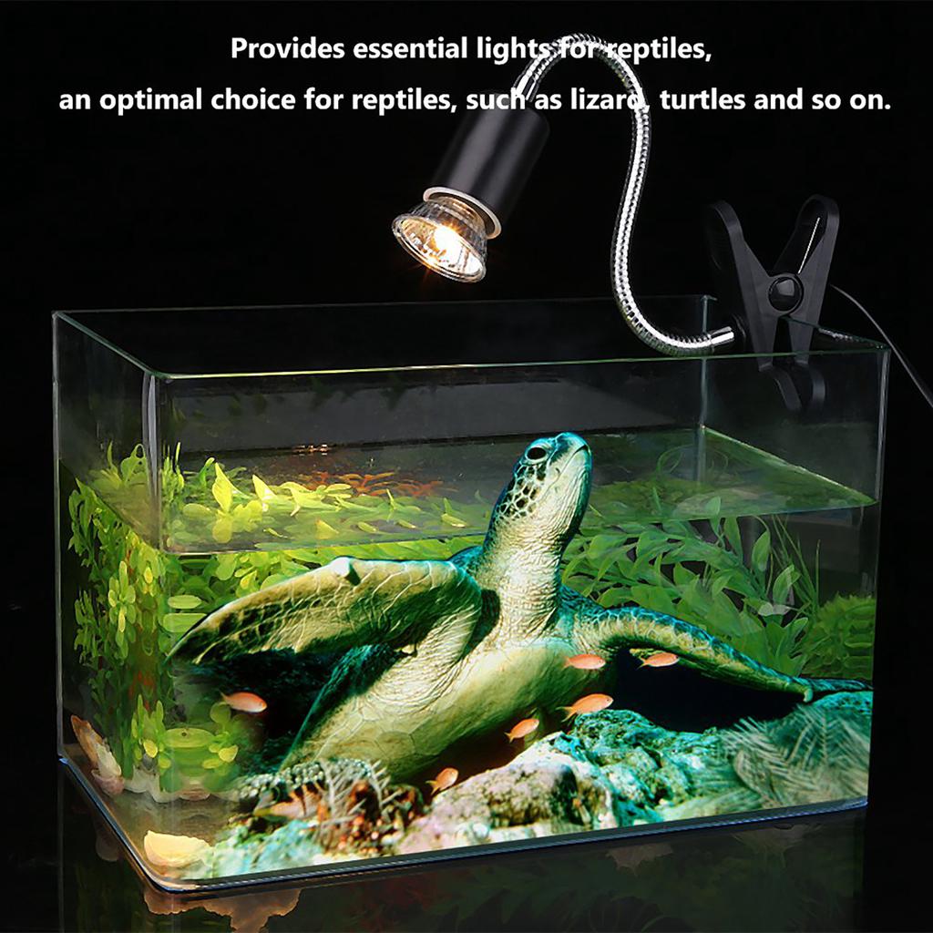 Reptile Heat Lamp, 75W 360 Rotatable Basking Light, Aquarium Heating Lamp for , , Snake