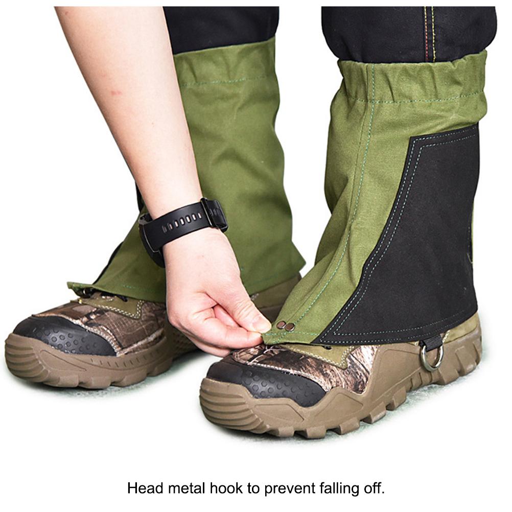 Gaiters Low Waterproof Ankle Gaiters Adjustable Protective Shoe Covers for Women Men Hiking