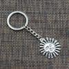 Новый брелок 34x29 мм Sun Face Sunburst бронзовый серебряный цвет подвески DIY мужской автомобильный брелок кольцо держатель брелок ювелирные изделия подарок