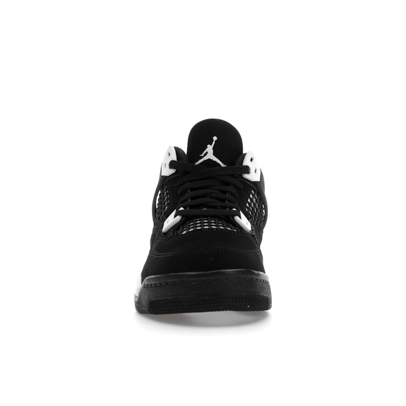 Кроссовки Air Jordan 4 Retro PS White Thunder Kids черные FV4537-001