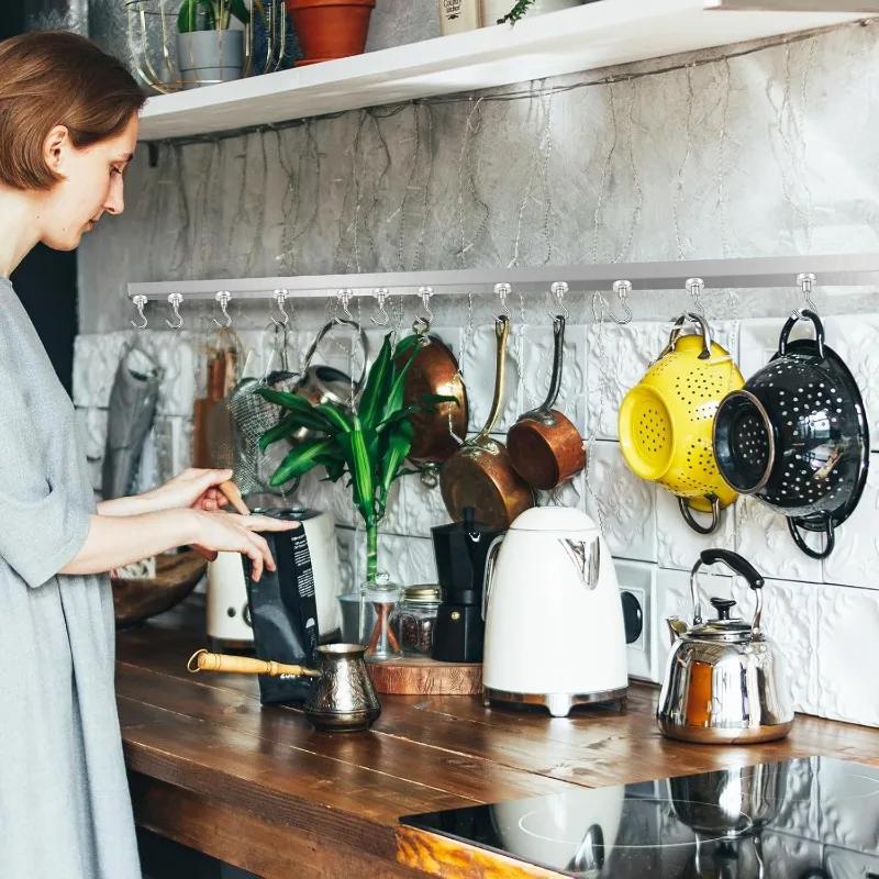 ZEXEF Multi Purpose Metal Strong Magnetic Storage Hooks for Door Kitchens Refrigerators and Garage Walls Storage Hooks