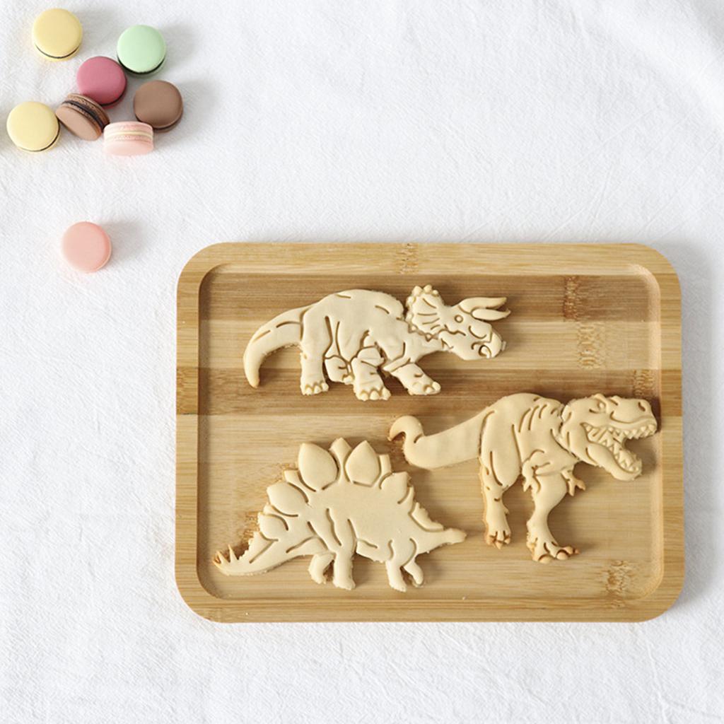Cartoon Dinosaur Biscuit Molds Cookie Press Molds DIY Kitchen Accessories Pressable Cookie Cutters Cookie Cutters