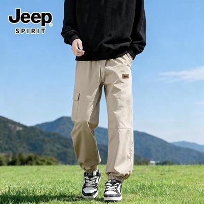 Мужские джоггеры-карго JEEP SPIRIT 2025 Осень Свободный крой