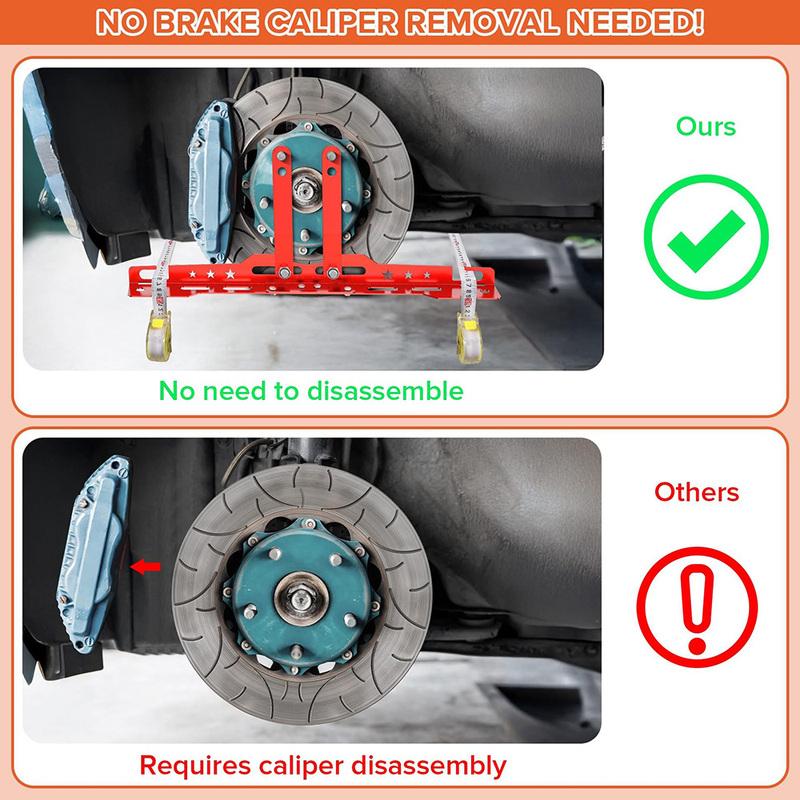 2pcs Heavy Duty Car Wheel Alignment Tool Plates Adjustable Automotive Wheel Leveling Aligner Toe Plates Wheel Balancing Supplies