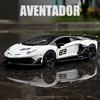 1/24 Aventador SVJ 63 Сплав Модель Спортивного Автомобиля Литьевой Металл Игрушка Модель Гоночного Автомобиля Коллекция Звук и Свет Симуляция Подарки для Детей