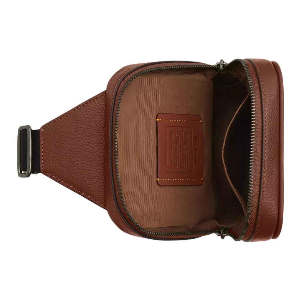 Coach Peanuts Sullivan 27 Pack Signature Patch Smooth Calfskin Chest Bag Large Men Chest Bag Brown CBI43-QBTAM
