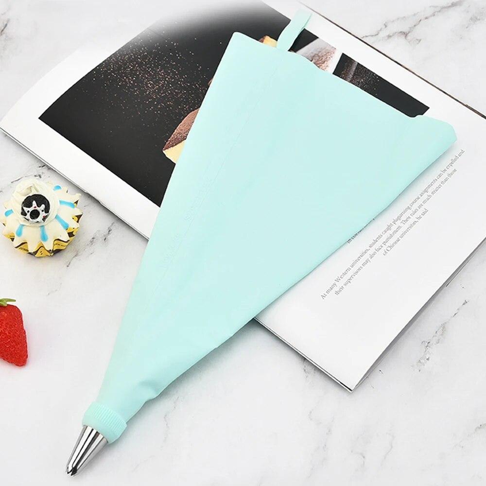 Set(15PCS) Stainless Steel Decorative Nozzle Set Plastic Scraper Flower Bag Cream Spatula Household Baking Tools