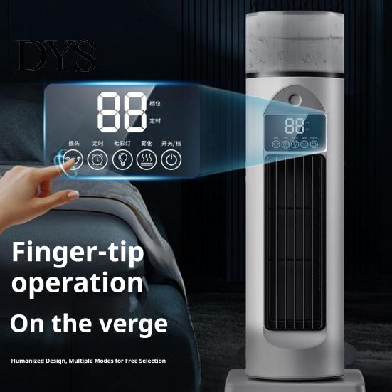 USB-вентилятор-башня Plug-and-Play, 6 скоростей, безлопастной охладитель воздуха и увлажнитель с универсальным пультом дистанционного управления, тихий настольный распылитель