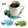Crochet Lizard Coaster DIY Kit, Handmade Knitting Animal Crafts, Decorative Drink Mug Coffee Cup Mat for Adults, Beginner